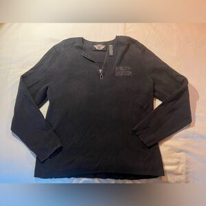 Harley-Davidson Black Ribbed Sweater